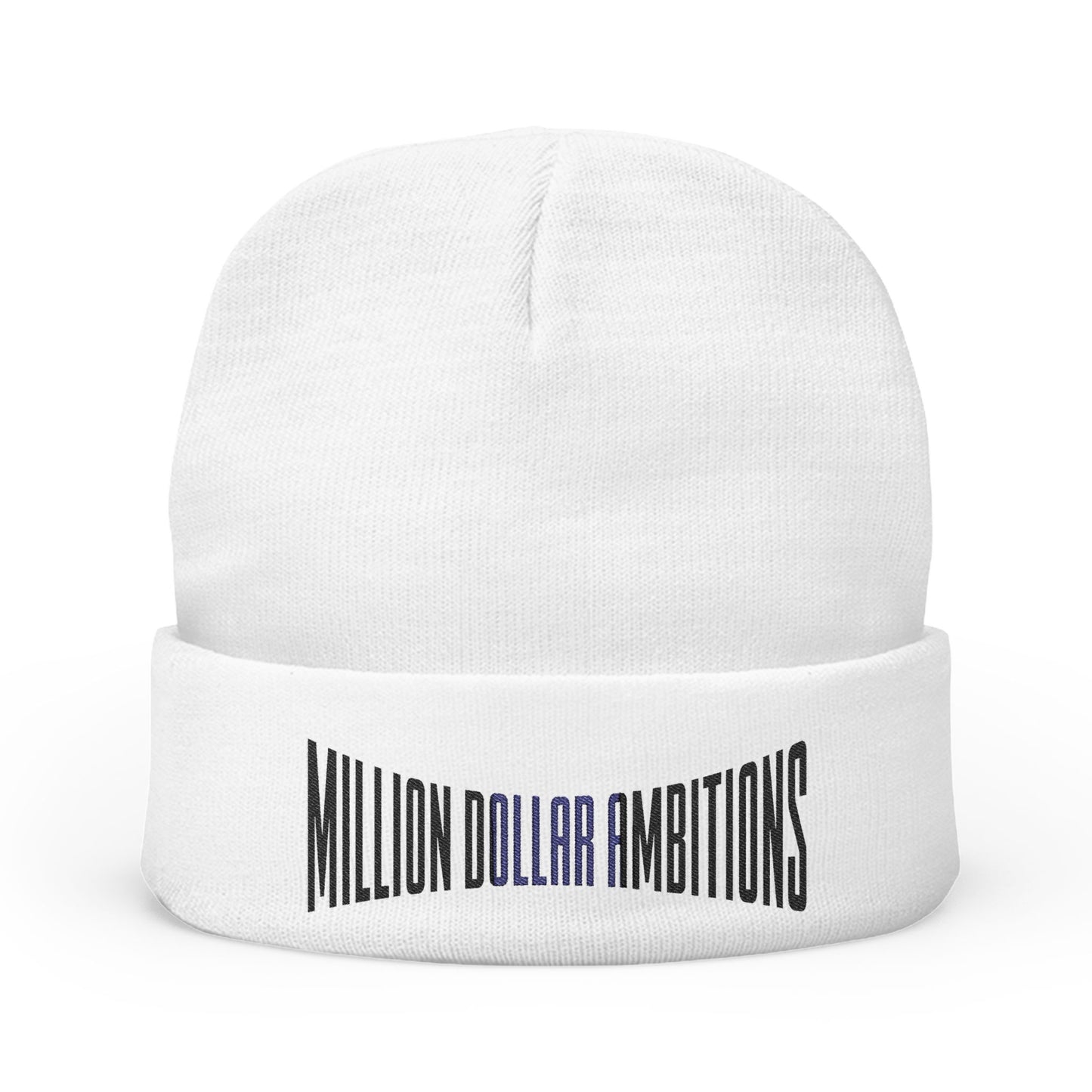 Million Dollar Ambitions Knit Beanie | Embroidered Winter Hat - TheMDA official store
