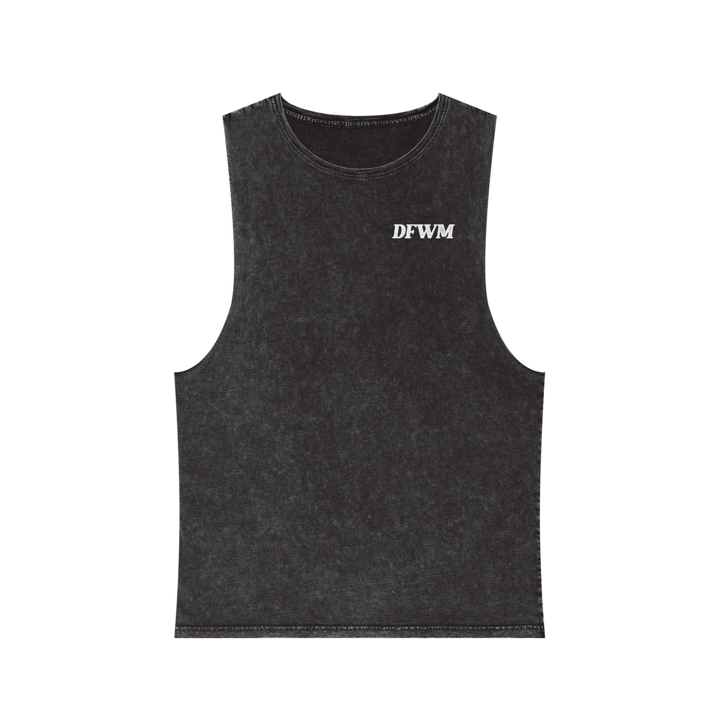 Unisex Stonewash Tank Top - DFWM Graphic Tee with Artistic Design - TheMDA official store