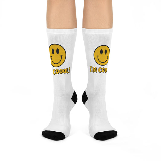 Happy Vibes Cushioned Crew Socks - I’m Cool! - TheMDA