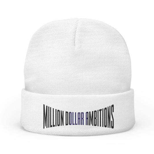 Million Dollar Ambitions Knit Beanie | Embroidered Winter Hat - TheMDA official store