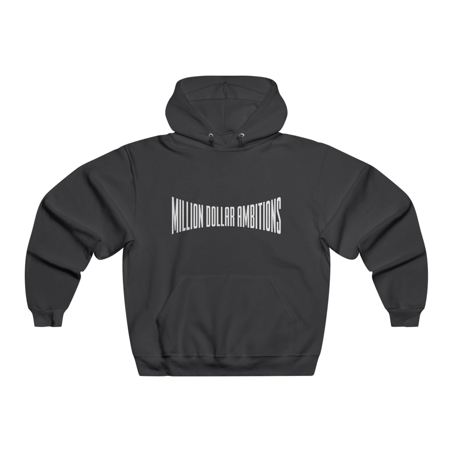 Million Dollar Ambitions Men's Hooded Sweatshirt - Stylish and Motivational - TheMDA official store