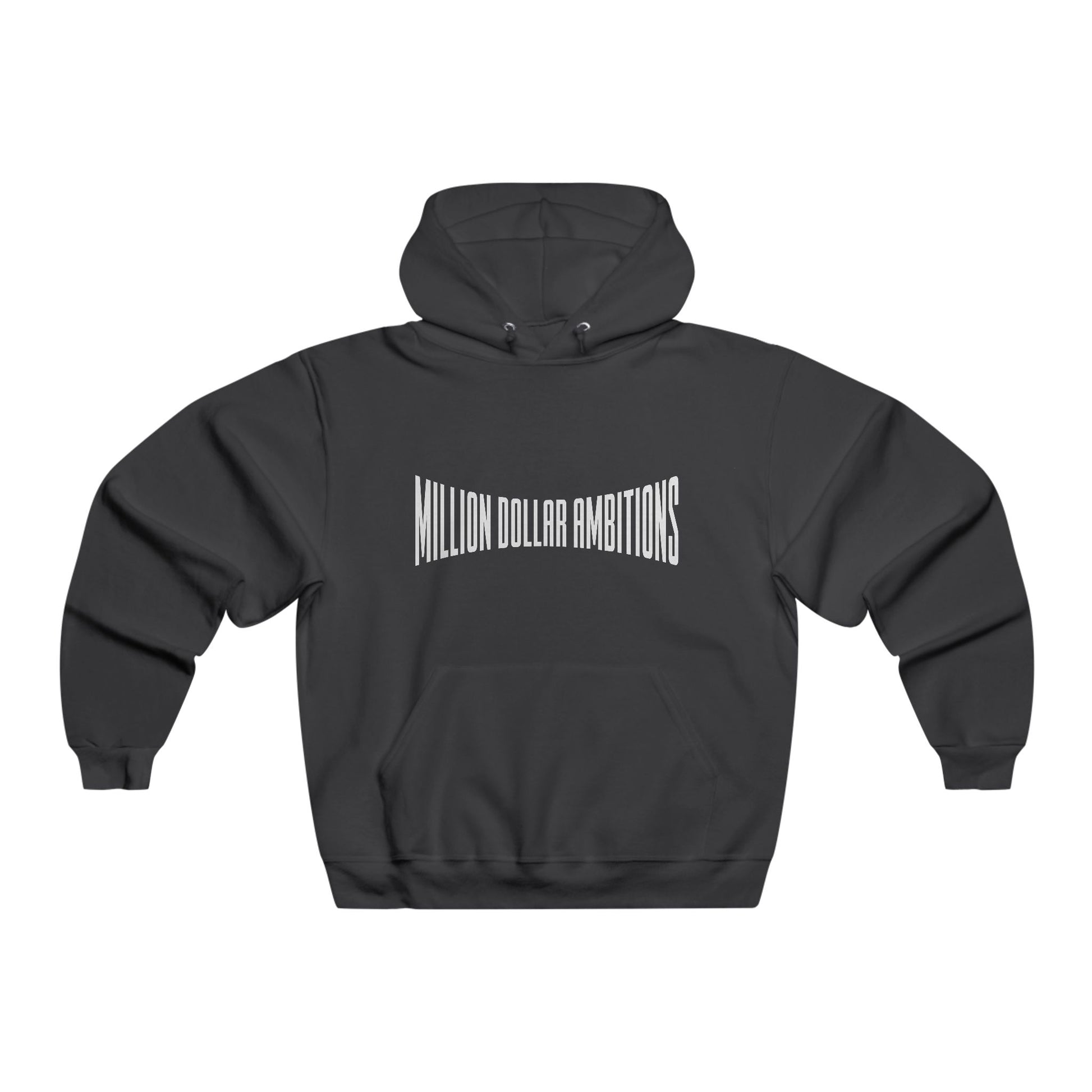 Million Dollar Ambitions Men's Hooded Sweatshirt - Stylish and Motivational - TheMDA official store