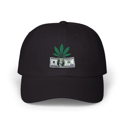 Classic Dad Cap - 'Money & Cannabis' Design - Perfect for Dads & Weed Enthusiasts - TheMDA official store