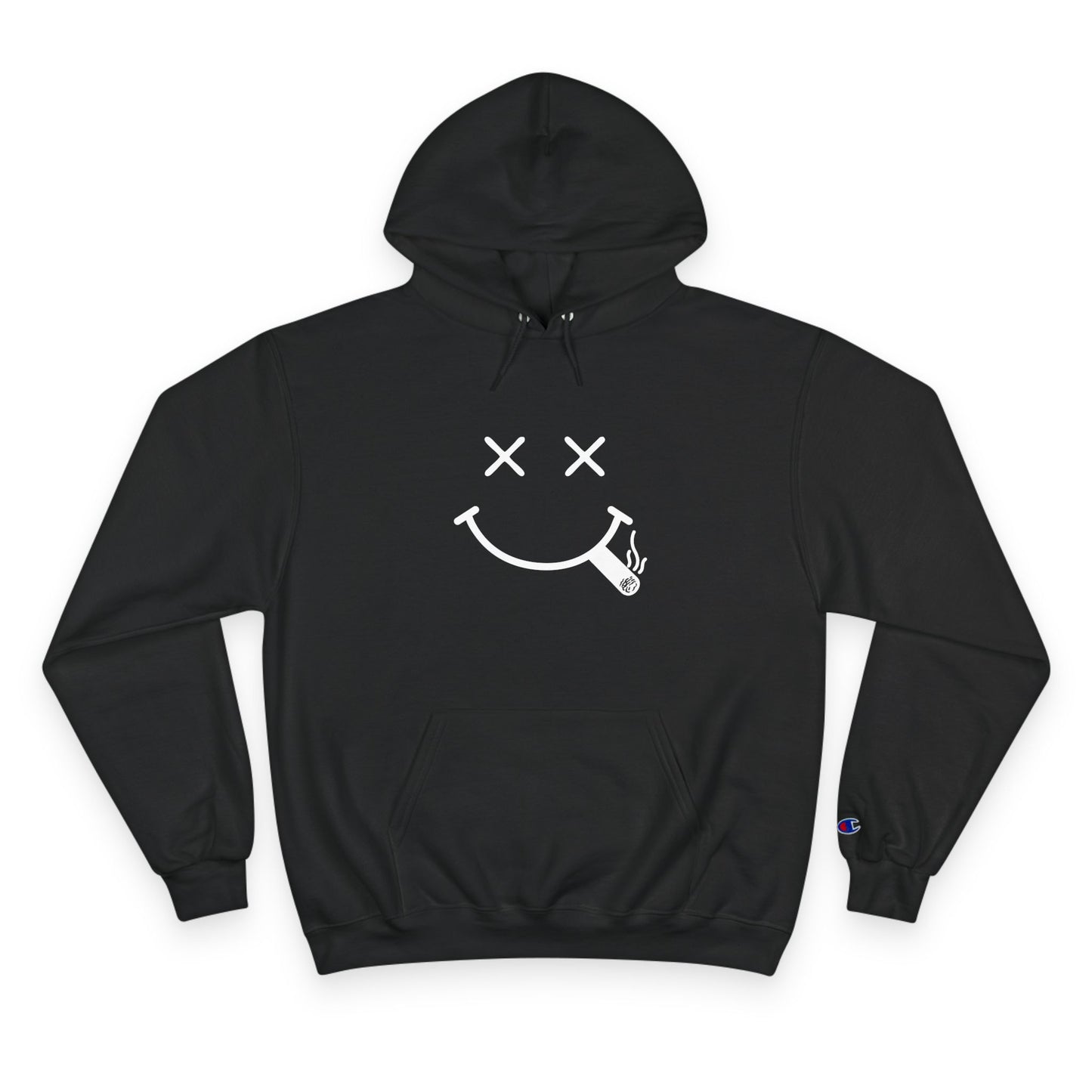 Smiley Face Graphic Champion Hoodie - Trendy Urban Style - TheMDA official store