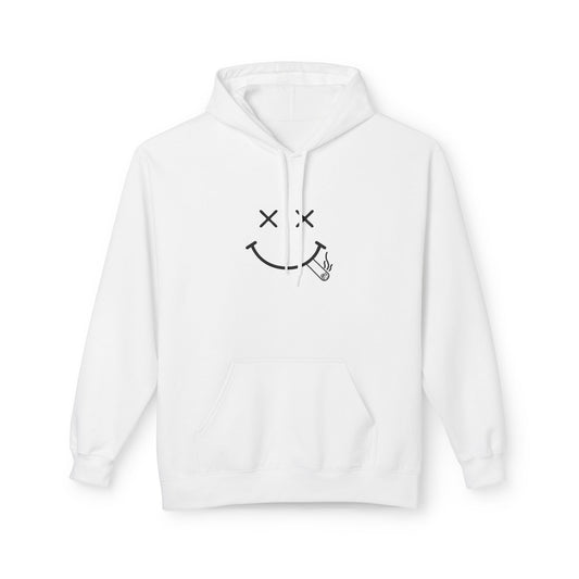 Softstyle Fleece Hoodie with Smiley Design - Unisex, Casual Wear - TheMDA official store